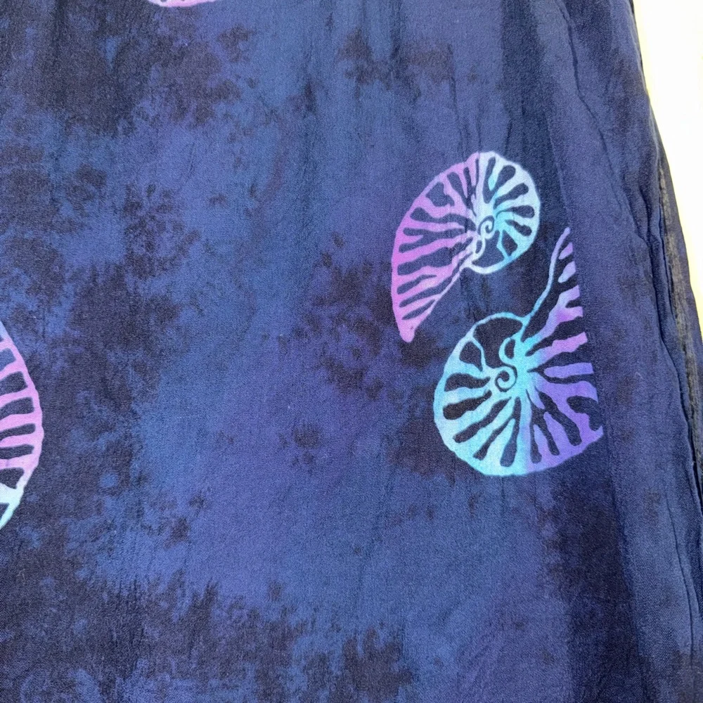 Nautical Blue and Purple Sarong women's swim‎ suit towel light weight nautical
